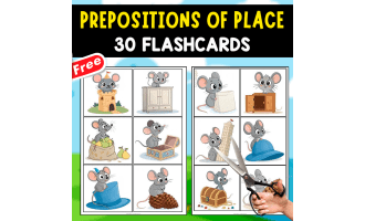 PREPOSITIONS OF PLACE | 30 FREE FLASHCARDS FOR KIDS