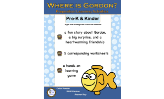 PREPOSITIONS STORY, ACTIVITY & WORKSHEETS | Pet Fish Theme