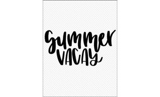 Preppy Summer Doodles Clip Art | Color + Black and White