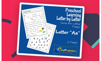 Preschool Letter by Letter: Letter A - Circle the Letter