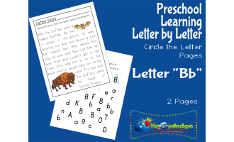 Preschool Letter by Letter: Letter B - Circle the Letter