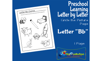 Preschool Letter by Letter: Letter B - Circle the Picture