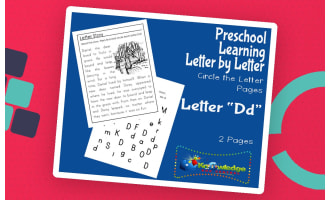 Preschool Letter by Letter: Letter D - Circle the Letter