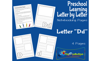 Preschool Letter by Letter: Letter D - Notebooking