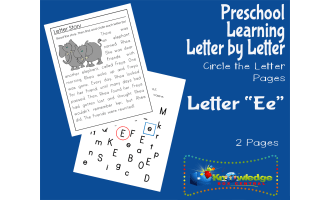 Preschool Letter by Letter: Letter E - Circle the Letter