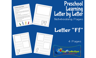Preschool Letter by Letter: Letter F - Notebooking