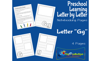 Preschool Letter by Letter: Letter G - Notebooking