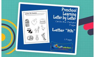Preschool Letter by Letter: Letter H - Circle the Picture