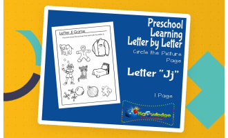 Preschool Letter by Letter: Letter J - Circle the Picture