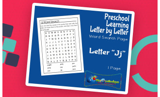 Preschool Letter by Letter: Letter J - Word Search