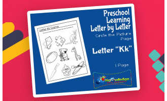 Preschool Letter by Letter: Letter K - Circle the Picture