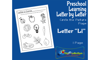 Preschool Letter by Letter: Letter L - Circle the Picture