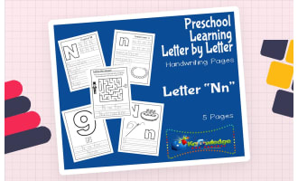 Preschool Letter by Letter: Letter N - Handwriting