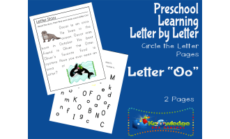 Preschool Letter by Letter: Letter O - Circle the Letter