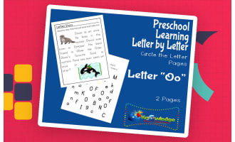 Preschool Letter by Letter: Letter O - Circle the Letter