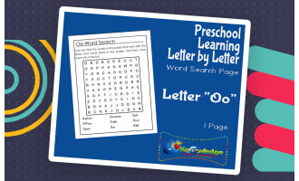 Preschool Letter by Letter: Letter O - Word Search
