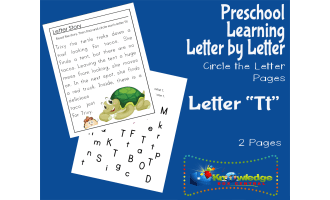 Preschool Letter by Letter: Letter T - Circle the Letter