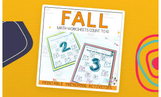 Preschool Math Count to ten in the Fall