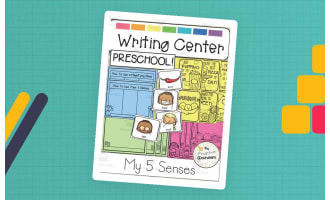 Preschool Writing Center: My 5 Senses
