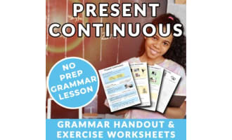 Present Continuous - ESL / ELL Worksheets & Activities
