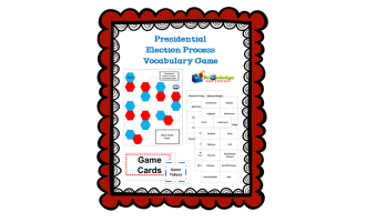 Presidential Election Process Vocabulary Game