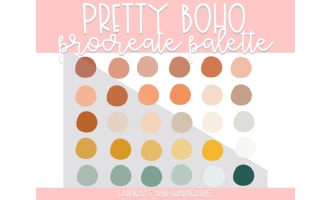 Pretty Boho Procreate Color Palette