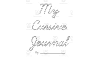 Primary Cursive Journal