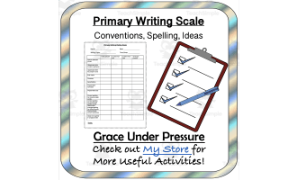 Primary Writing Rating Scale: Checklist Assessment for Grammar, Spelling, Ideas