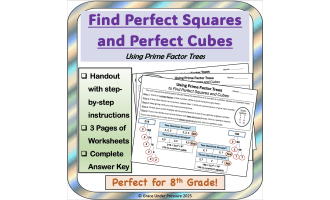 Prime Factor Trees to Find Perfect Squares and Perfect Cubes 8th 9th
