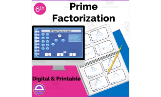 Prime Factorization Math Activity Digital and Printable