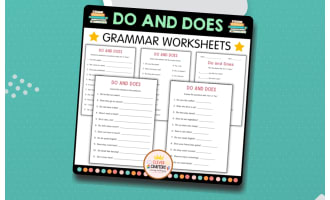 Printable Beginner Do and Does Grammar Activity Worksheets for Grade 2
