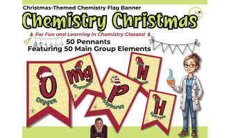 Printable Chemistry Pennants – Christmas Classroom Decor