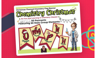 Printable Chemistry Pennants – Christmas Classroom Decor