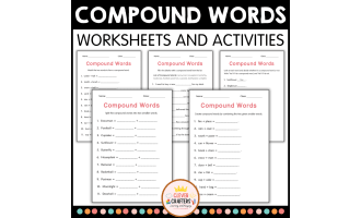 Printable Compound Words Grammar Worksheets and Activities for Grade 1