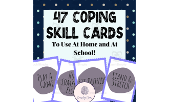 Coping Skill Clip Cards For Understanding Good and Bad Coping Skills by