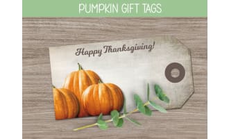 Printable Halloween Gift Tags, Pumpkin Goody Bag & Treat Toppers,