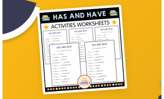 Printable Has and Have Grammar Worksheets for Grade 1, 2, 3