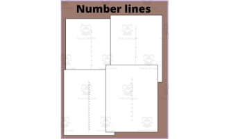 Printable Number Lines