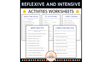 Printable Reflexive and Intensive Pronouns Grammar Worksheets