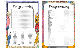 Programming word search & scramble