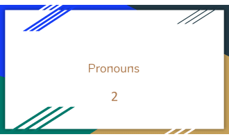 Pronouns Sample - Grades 1-2 Grammar (PPT)