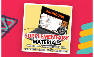 Pronouns Supplementary Materials Grades 3-4 (PDF)