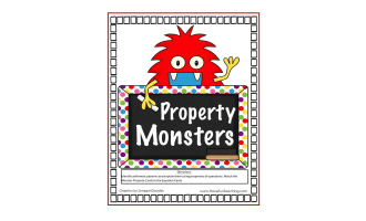 Property Monsters Math Properties Activity