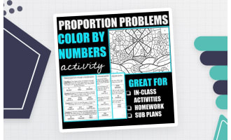 Proportions Color by Number Worksheet