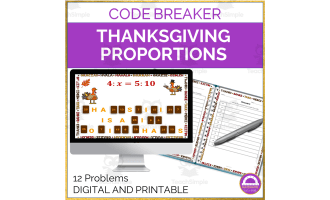 Proportions Mystery Message Digital and Printable Activity
