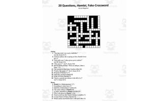 Pseudo Crosswords: 20 Questions Hamlet