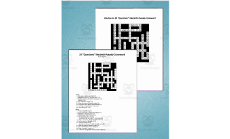 Pseudo Crosswords: 20 Questions - Macbeth