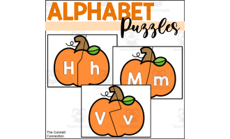 Pumpkin Alphabet Puzzles
