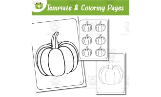 Pumpkin Autumn Coloring, Tracing & Template Pages | Seasonal Learning