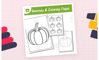 Pumpkin Autumn Coloring, Tracing & Template Pages | Seasonal Learning